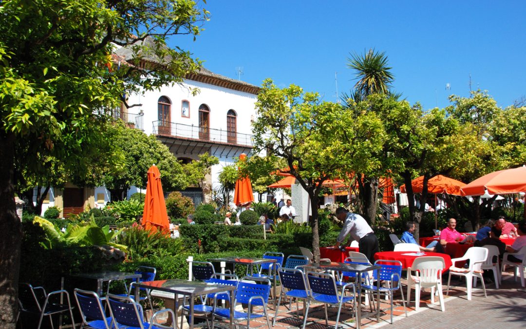 Marbella town - orange square